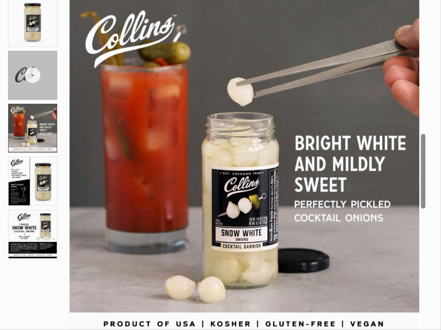 Collins - Cocktail Onions